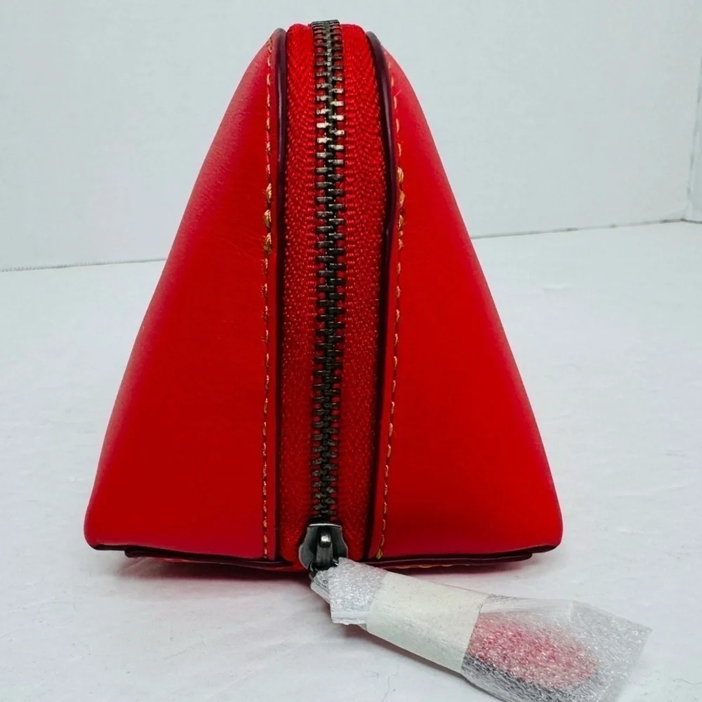 Coach Red Motorcycle Cosmetic Bag
